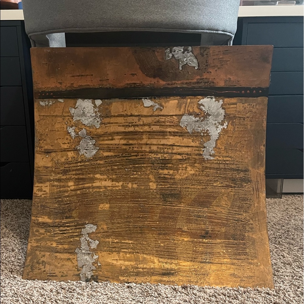 Toby Evan’s 24”x24” metal hanging art